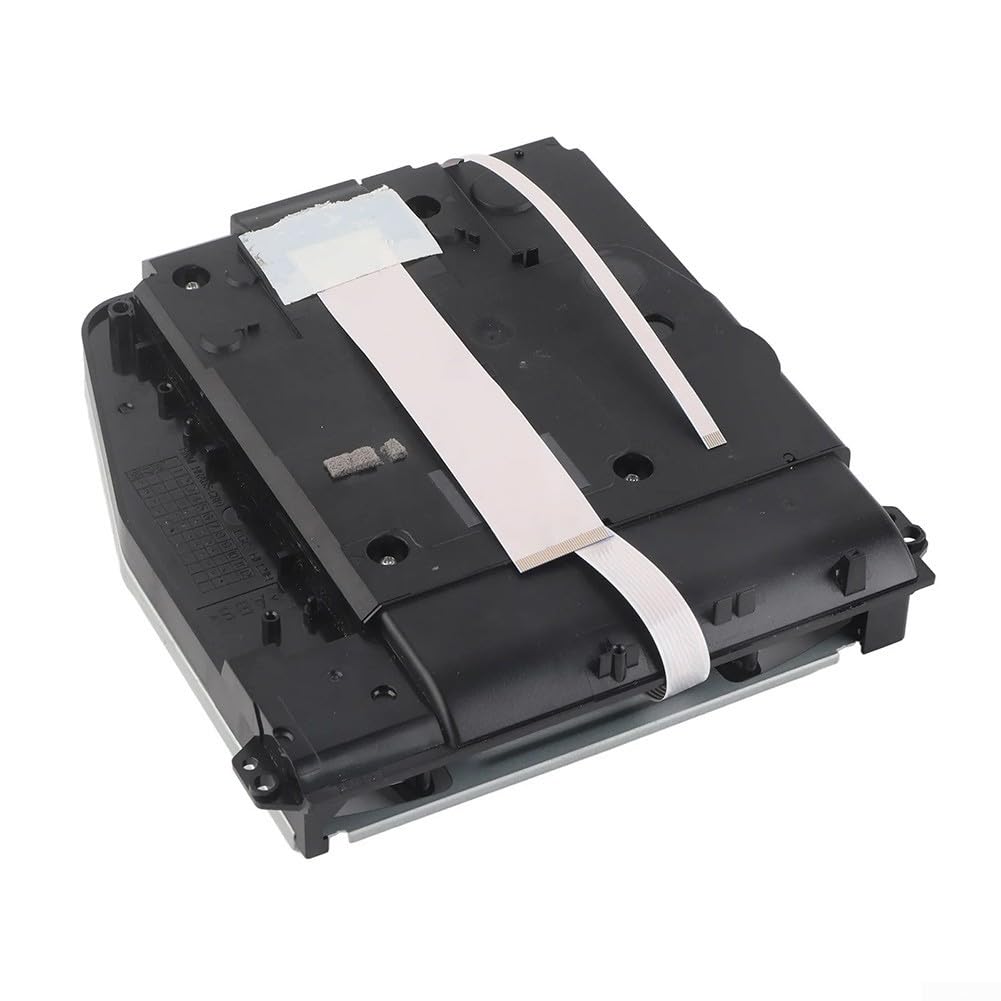 Laufwerk mit für PS4 Slim CUH-2100 CUH-2215b, Optisches Disc-Laufwerk Ersatzteil Metall ABS, Komplettset zur Reparatur der Konsole, Silber Schwarz Weiß