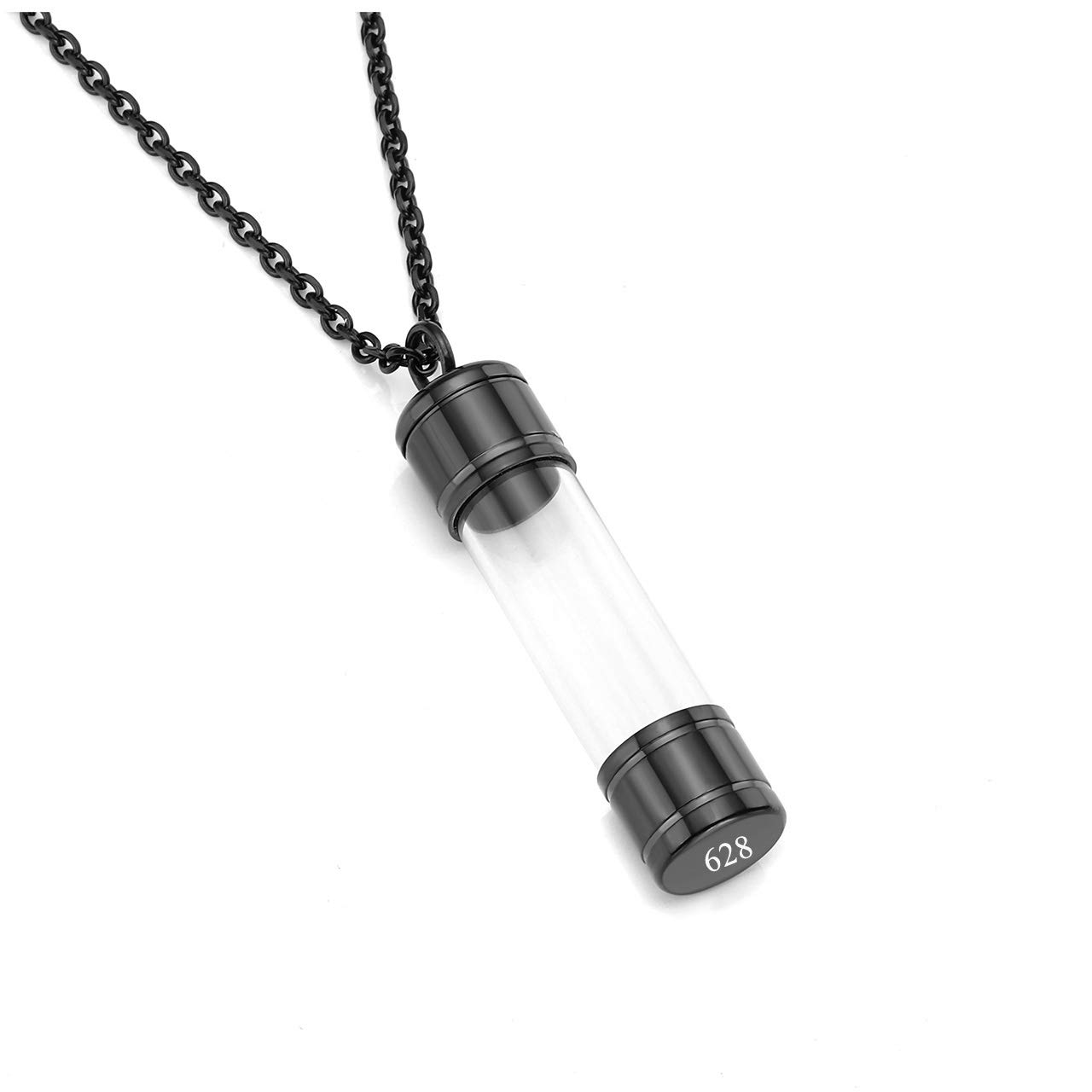 Buy Free Engraving Custom Stainless Steel Glass Openable Container Tube ...