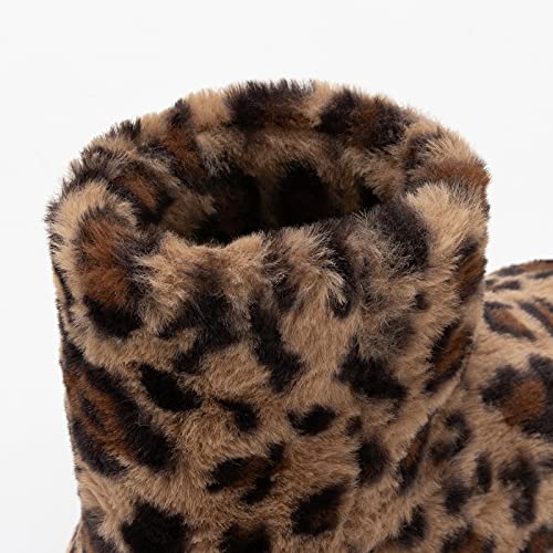 mianshe Women's and Men's Fluffy Bootie Slipper Sock with Memory Foam House Shoes4