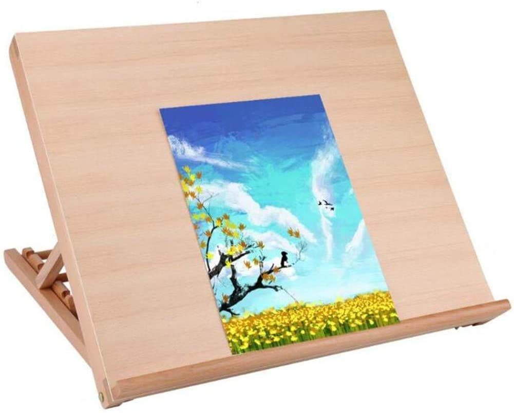 Soporte ajustable de madera A2 para pintura, tablero de dibujo, mesa de lienzo, estación de trabajo, bocetos, caballete de escritorio