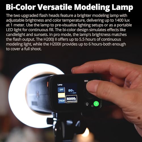 Flash de studio Godox AD200ProII avec tête interchangeable pour éclairage haut de gamme - 4