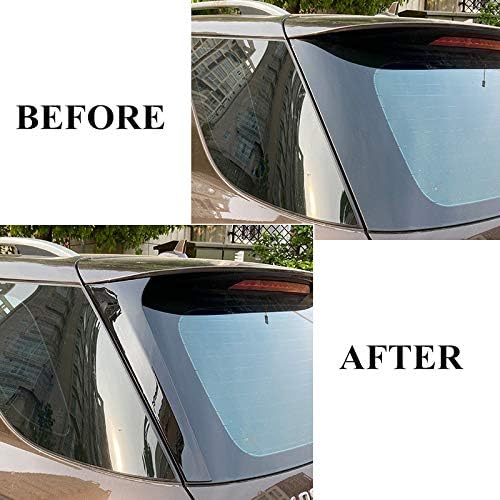 Black Rear Window Spoiler Side Wing Cover Trim 2pcs for Mercedes-Benz ML GLE W166 2012-2019
