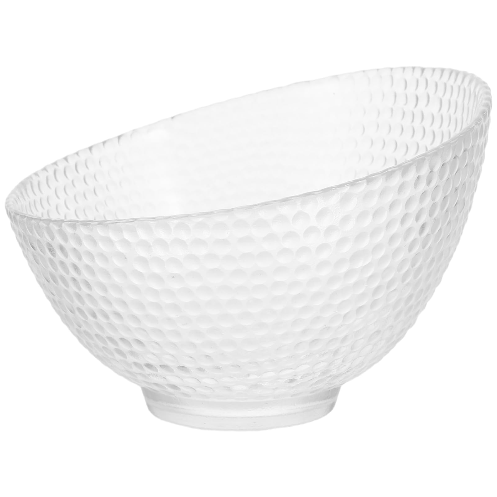 SOLUSTRE Bol De Creativo con Borde Biselado para Ensalada y Postre Recipiente Transparente para Frutas y Cocina Cuenco Duradero y Fácil De Limpiar Apto para Uso Doméstico y Restauración