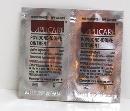 Povidone Iodine Ointment by Aplicare Inc ( OINTMENT, POVIDONE IODINE, 1 GM ) 200 Each / box