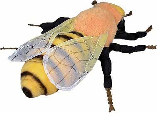 Miniatura 2 de Tiny Heart Juguetes de peluche de abeja de simulación, 10.23 pulgadas, suaves y realistas, juguetes de peluche para niños y niñas, regalos para