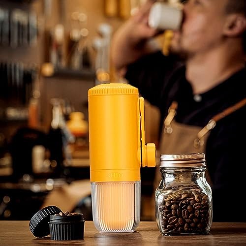 Image of Portable Espresso Maker, Upgrade Version of Minipresso, Pressure Hand Coffee Maker, Travel Gadgets, Manually Operated, Compatible with Ground Coffee, Perfect for Camping