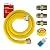 PROCURU 1/2" OD x 48" (4Ft) Universal Gas Flex Connector Kit, SafeGuard Yellow Coated Stainless Steel Gas Supply Pipe for Dryers, Bbq Grills, Water Heaters (Red Series)