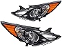 KAC Headlights Assembly, Headlight Assembly Replacement for 2011 2012 2013 2014 Hyundai Sonata,Headlights Assembly Headlight,Assembly Headlight