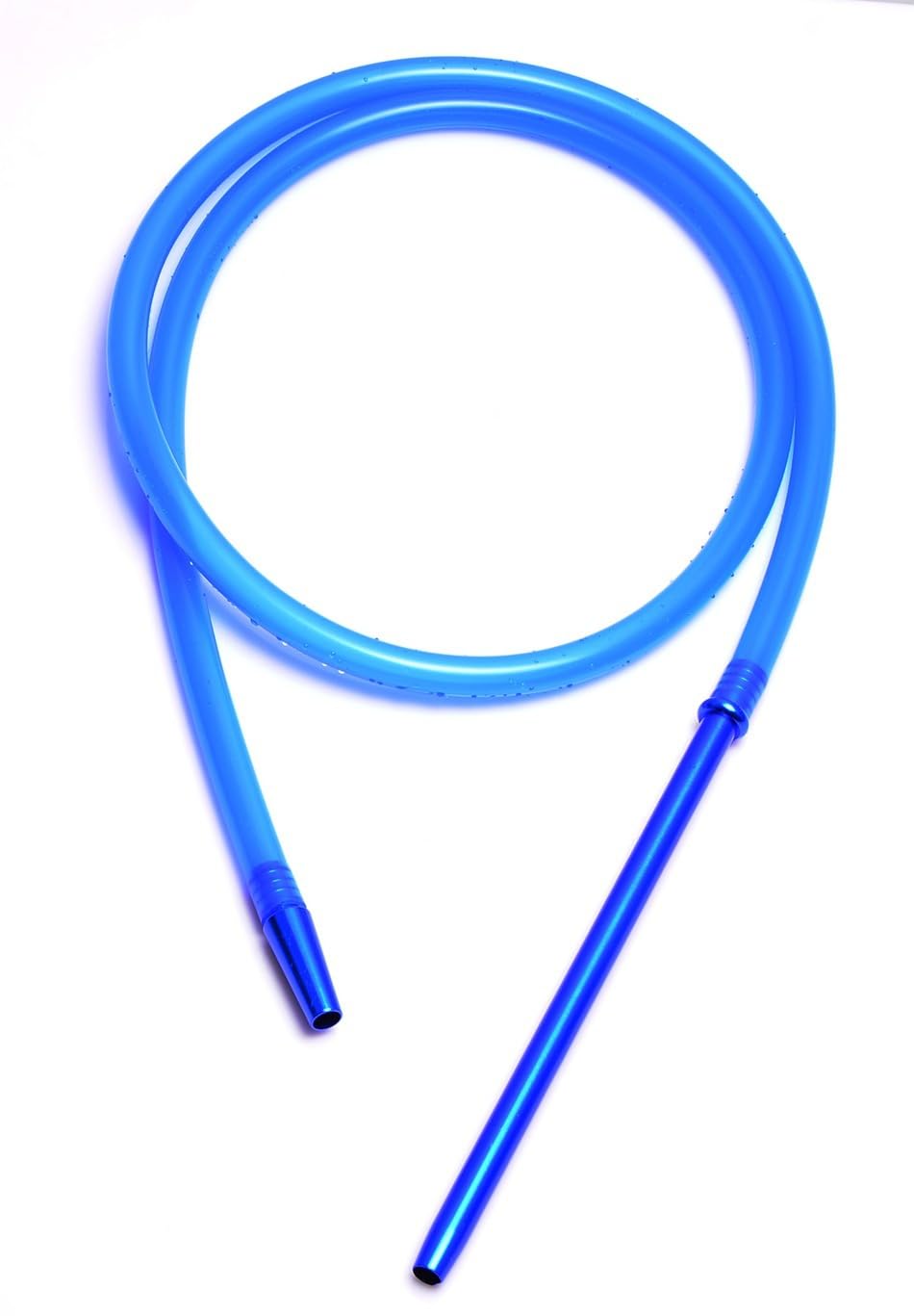 Tingyilan Blue Hookah Hose Shisha Hose Necessary Accessories Washable 67In Silicone Water Pipe Hose Aluminum Handle With Extra Long Hose,