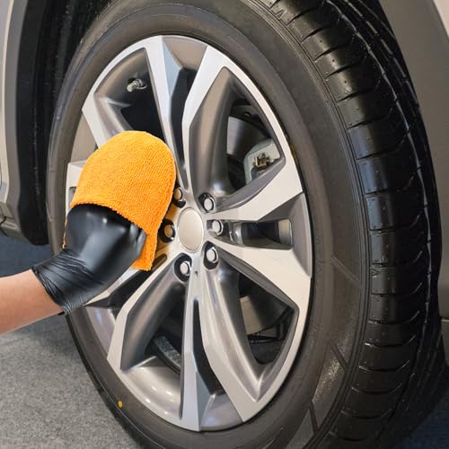 Image of Fasmov 20 Pcs Microfiber Wax Applicator Pads, Detail Polishing Foam Pads, Ultra-Soft Microfiber Wax Applicator Pads, Cleaning Pads with Finger Pocket Wax Applicator for Car Cleaning and Fine Polishing