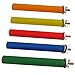 Gemini_mall® Holzsitzstange mit Pfotenabdrücke, Spielzeug für Vögel, Papageien, Aras, Graupapageien, Wellensittiche, Sittiche, Nymphensittiche, Finken, Käfigregal, zufällige Farbe
