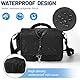 Haiane SLR Kameratasche, Wasserdicht Kamera Tasche mit Regenschutzhülle, Stoßfest Camera Bag mit Gepolstert, Fototasche zum Umhängen für den täglichen Gebrauch(Schwarz)