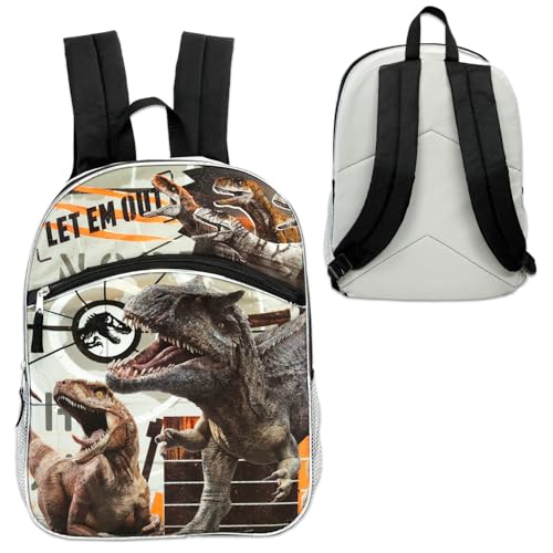 Jurassic World Backpack for Boys - Bundle with 16" T-Rex School Backpack, Water Bottle, Stickers, More | Jurassic World Backpack Boys, Girls, Kids3