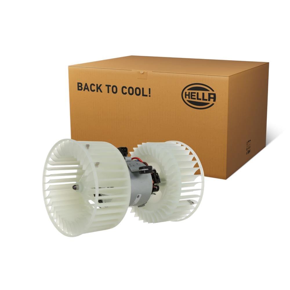 HELLA 8EW 366 400-301 Ventilador habitáculo - 12V - 396W - para vehículos con climatizador - Ø: 147mm