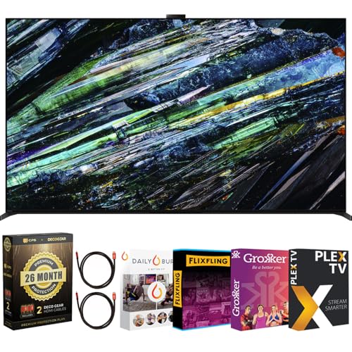 Image of Sony BRAVIA XR A95L 65 inch QD-OLED 4K HDR Smart TV (2023) Bundle with Deco Gear 4K HDMI 2.0 Cable w/Copper Conductors x2 + Premiere Streaming & CPS Exclusive 26 Month Protection (BEACH-CPS-264000)