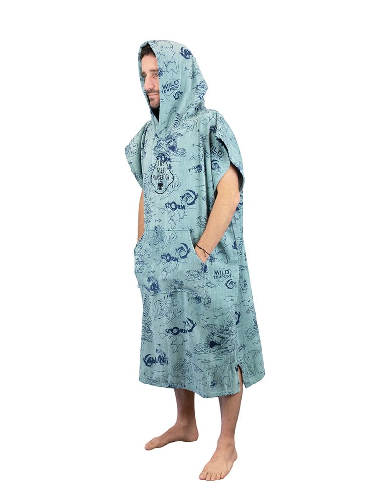 ALL-IN, Men, Sweet Transition Poncho, Men's Size, Poche Kangourou, Storm, Taille Unique Adulte, Unisexe