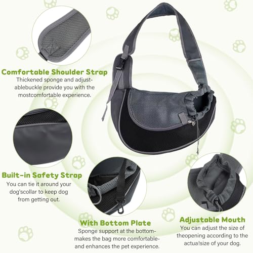 Herbst Hunde Tragetaschen, Hundetragetasche, Verstellbare Tragetasche Hund, Hundetasche für Kleine Hunde, Hunderucksack Hundetragetuch Outdoor Katzentrage Reise, Transporttasche für Haustiere