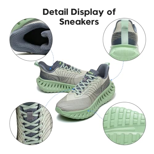 Image of GSLMOLN Wowen Walking Shoes Casual Shoes Breathable Walking Sneakers for Workouts Cushioned Flexible Womens Shoes Training Fashion Sneakers
