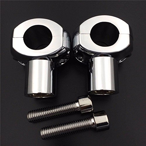 Httmt Mt030-017-25-Cd Chromed 1 Inch (25Mm) Handlebar Risers Compatible With 1 Inch Handlebars Compatible With Suzuki Kawasaki Ducati Harley-Davidson #TOP7