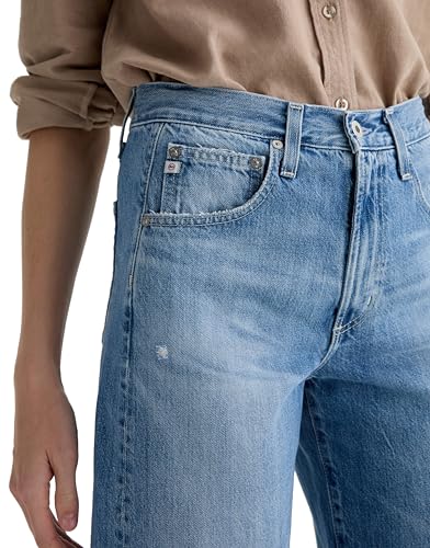 AG Adriano Goldschmied womens Hattie High Rise Crop Barrel in Sunrise3