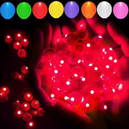 Mini LED rouge pour ballon de fête, éclairage longue durée intérieur et extérieur (200 pièces)