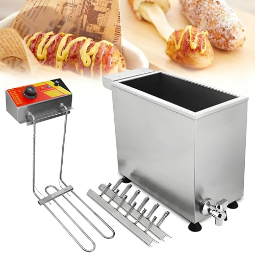 Máquina de corn dogs eléctrica de 25 litros con control térmico 2