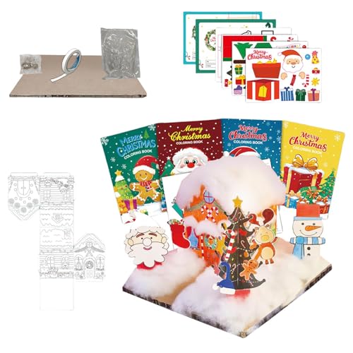 Kits De Manualidades De Navidad: Kit Interactivo Hecho A Mano Para Niños, Adolescentes Y Educadores | Graffiti, Asamblea Y Bricolaje De Navidad Para Salón De Clases, Planificación De Fiestas, Decoraci