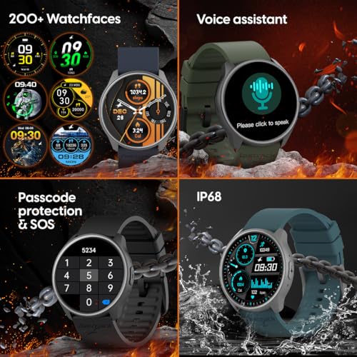 Image of Fastrack Limitless FR1 Pro Smart Watch with 1.39 inch AMOLED Display|360 * 360 Resolution & 600 Nits|SingleSync BT Calling|Advanced Multisport Modes|Auto Stress & Mood Monitor|Passcode Protection & SOS