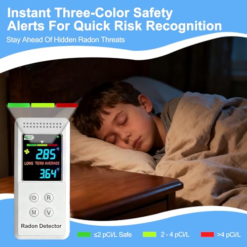 Portable Radon Detector, Rechargeable Radon Test Kit for Home with High-Precision Sensor, Real-Time Monitoring, Short & Long-Term Tracking, 45-Day Battery Life for Travel & Indoor Use - Image 5