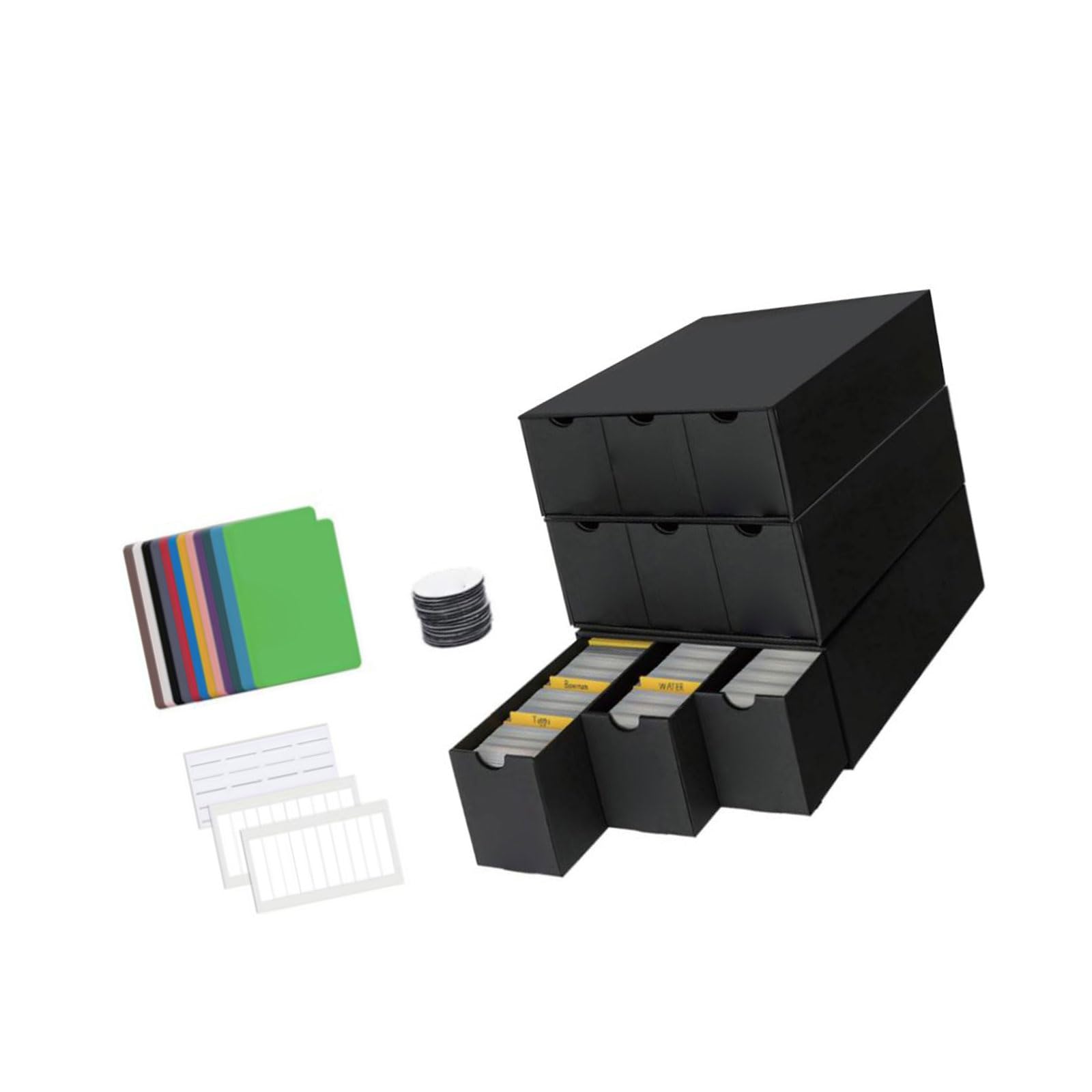 sodeber Compact Card Holder Organizers Sturdy Corrugated Paper for Collectors and Gamers Versatile Organizers Trading Card Planner