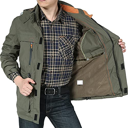 sandbank Men's Mountain Waterproof Jacket Stand Collar Military Jackets Winter Warm Hooded Coat4