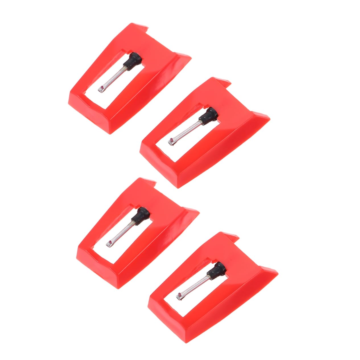HEMOTON 4pcs Aluminum Record Player Stylus Gramophone Needle Easy Install Turntable Pickup for Vinyl Records