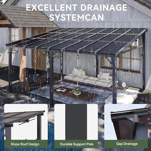 Aoxun SG402BK02-YZ 12' X 16' Gazebo For Patio thumb #5
