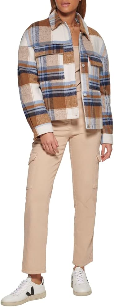 Levi's Women's Wool Blend Shorty Shirt Jacket - Image 2