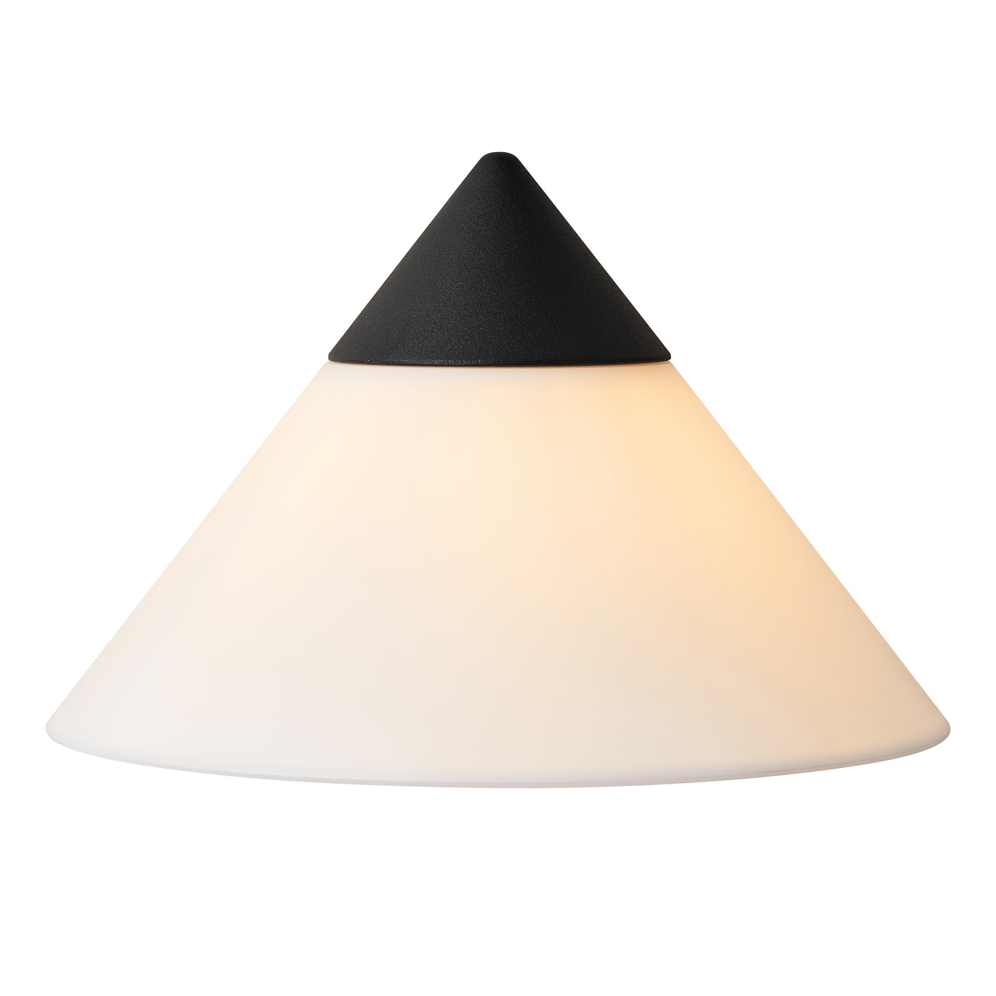 Nordlux Linas Outdoor Wall Light, Cone, Black, Aluminium, E27