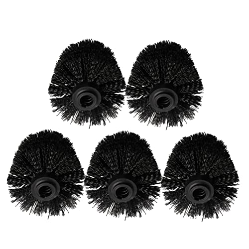 WOFASHPURET 5pcs Toilet Brush Replacement Heads Durable Plastic Cleaning Brush Heads for Efficient Toilet Care for Home Bathroom Office and More