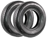 eCustomrim 2-Pack ST185/80R13 DEEP TREAD Steel Belted Radial Trailer Tire Load D 1710 Lbs. - 6 Year Warranty w/Free Roadside