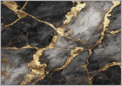 Tapete decorativo moderno negro y dorado 8x8 miniatura 7
