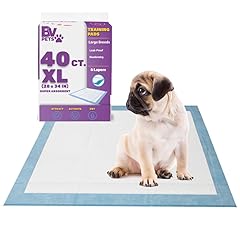 BV Puppy Pads XL 40 Count 28"x34" - Leak-Proof Pee Pads for Dogs with 6-Layer Design, Rapid Dry Sheet & Attractant - Dog Pad Extra Large with Odor Control - Perfect for Big Dogs & Indoor Use