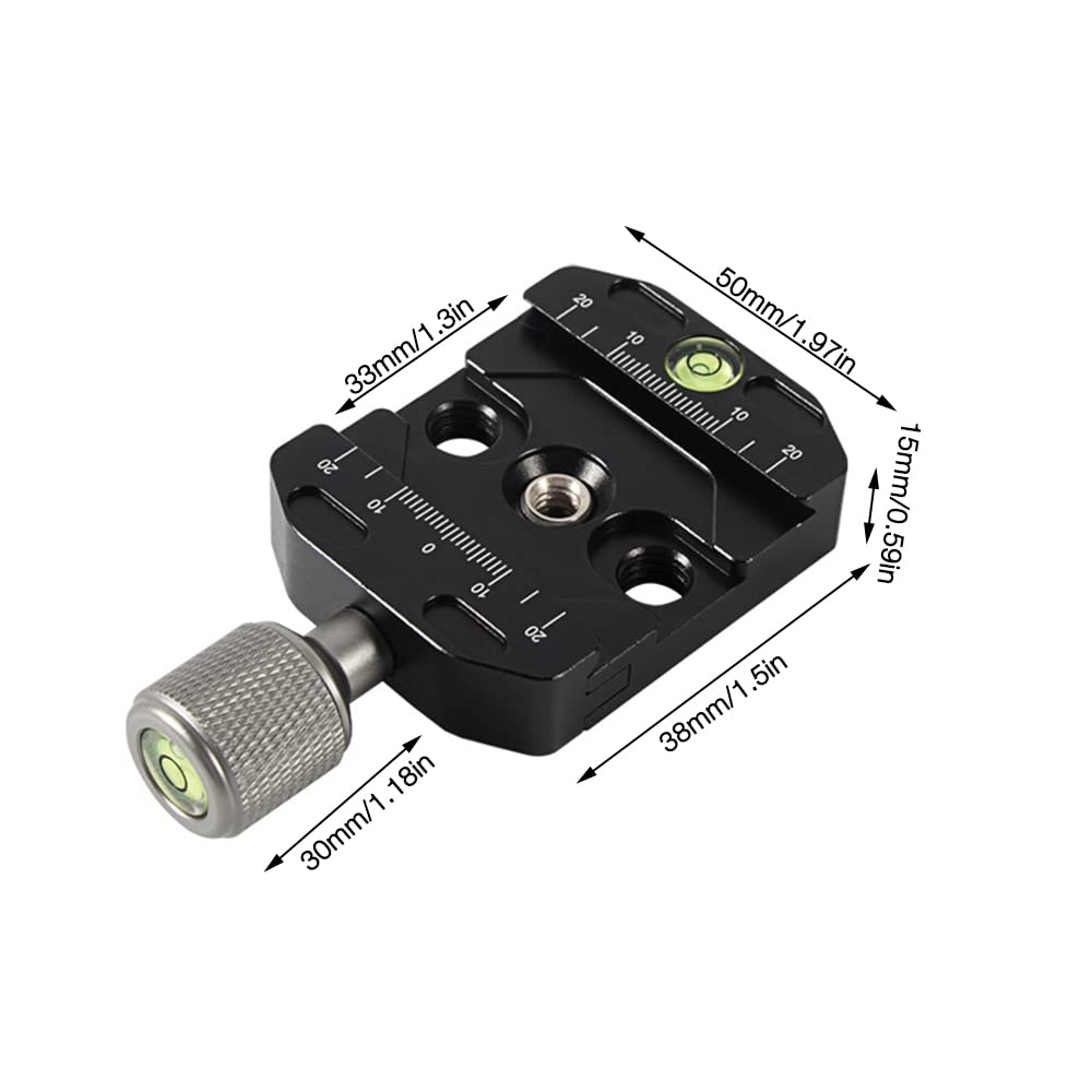 Piastra Sgancio Rapido 50mm Con Livella Integrata - Compatibile Con Treppiedi Arca Swiss - Foto 12