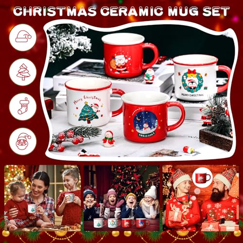 Set de 8 Tazas Navideñas Hushee de Cerámica 12oz miniatura 6