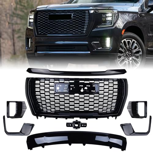Grille Set 8pcs Compatible with 2021-2024 GMC Yukon/Yukon XL Dena...