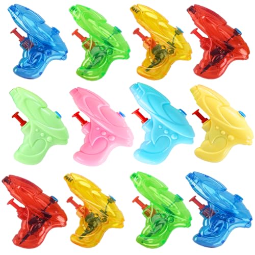 12 Stück wasserpistole klein Mini wasserspritzpistole Kinder spritzpistole Wasser hundeerziehung Sommer Spielzeug Garten Pool Party Mitgebsel für Kinder