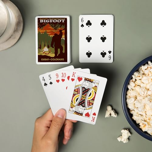 Baraja de 52 cartas Poker Ouray Colorado Bigfoot miniatura 2