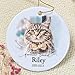 Personalized Cat Christmas Ornament, Zmoicky Cat Memorial Ornament, Custom Cat Photo Ornament, Cat Loss Sympathy Gifts, Cat Memorial Gifts, Cat Keepsake Memorial - Ceramic