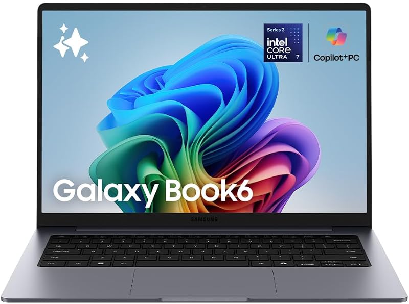 Samsung Galaxy Book6 Tela IPS de 16" WUXGA Intel Core Ultra 5 325 com NPU de 47 TOPS 16GB 512GB SSD Intel Gra