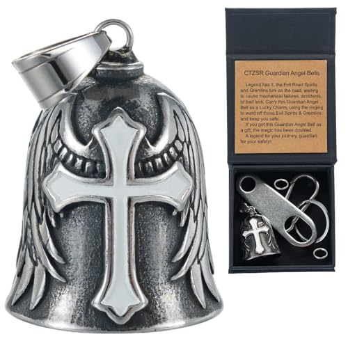 Image of Motorcycle Bell Guardian Angel Gremlin Lucky Charm Gift For Riders