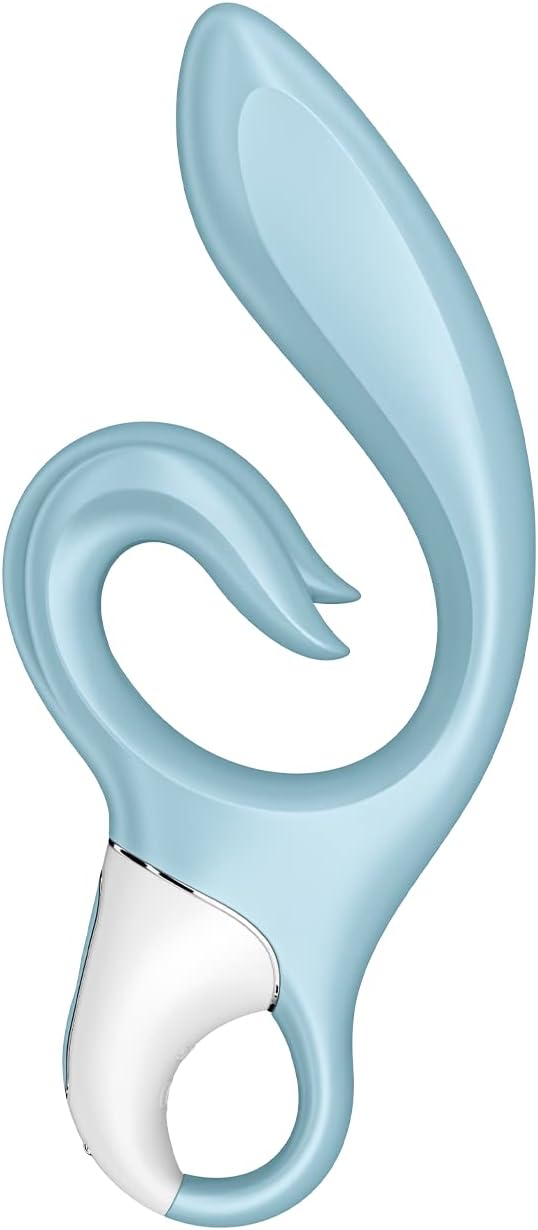 Satisfyer Love Me Vibrator Sex Toy | Adult Toys for Women | Rabbit Vibrator with 2 Power Motors | Vibrating Sexual Pleasure Device | Stimulation Vibrators | Woman Sextoy (Light Blue)