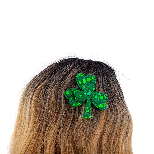 Lux Accessories Green Sequins Set of Two Pieces Girls Fashionable Hair Clips image 4
