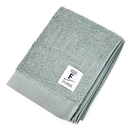 フェイスタオル 今治タオル 認定 薄手 日本製 タオル 今治産 綿100% 無地 ファンデーション 34×90cm ダークグレー